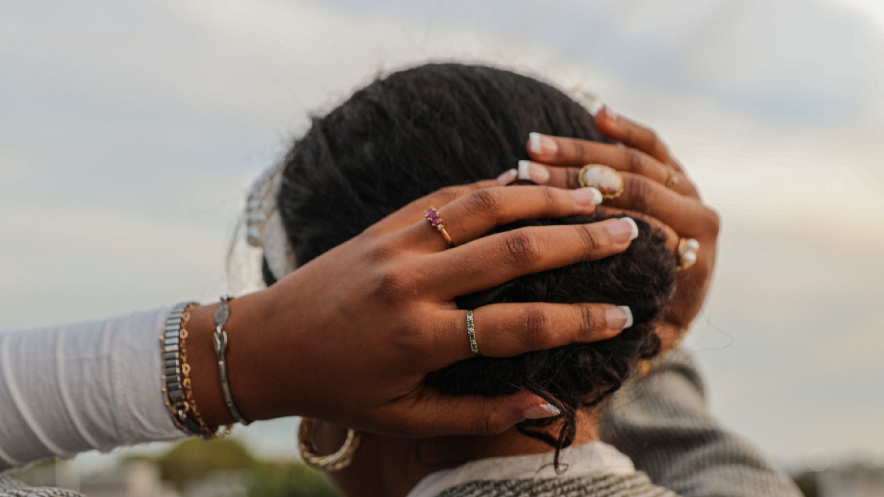 fine rings and jewelry on female