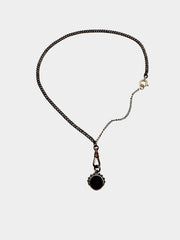 Eleanor Carnelian Intaglio Antique Watch Chain Necklace - Stone Cooper