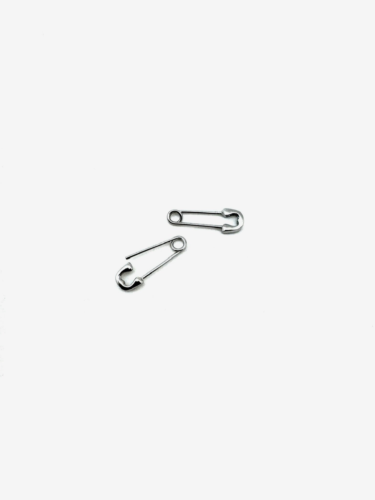 Sterling Safety Pin Earring - Stone Cooper