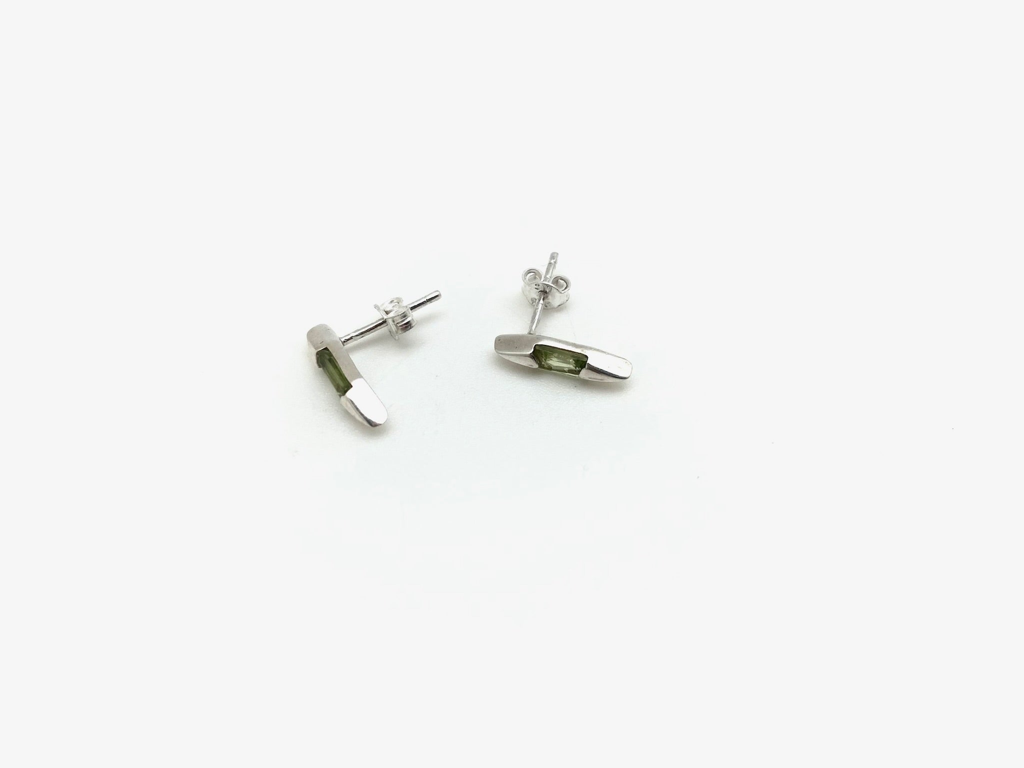 Peridot Spear Studs - Stone Cooper