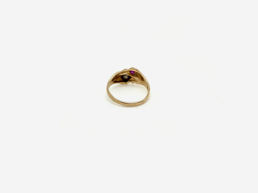 Antique Ruby, Diamond 14K Ring (6) - Stone Cooper