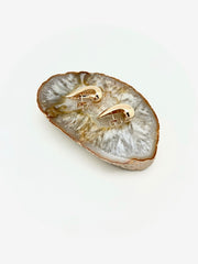 Gold Fluid Earrings - Stone Cooper