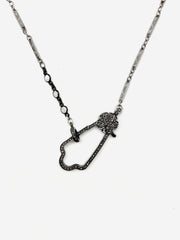 Lizette Opal Diamond Clasp Necklace - Stone Cooper