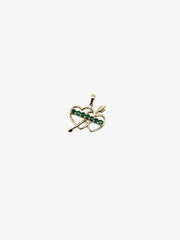14K Emerald Twin Flames Charm - Stone Cooper