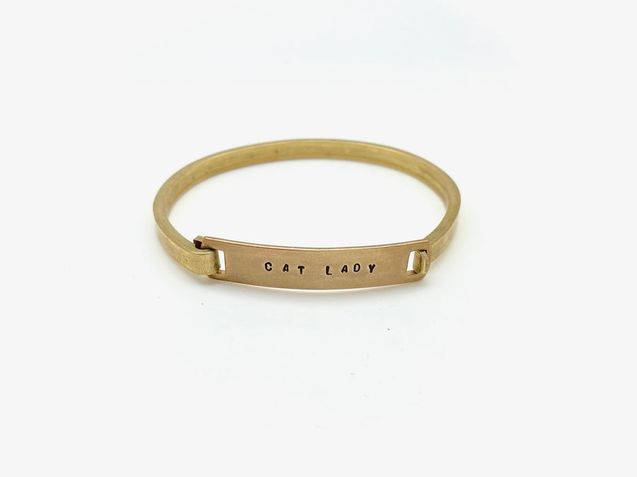 Custom Brass Clip-Cuff - Stone Cooper