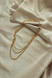 Gold Filled 3-Strand Olivia Necklace - Stone Cooper