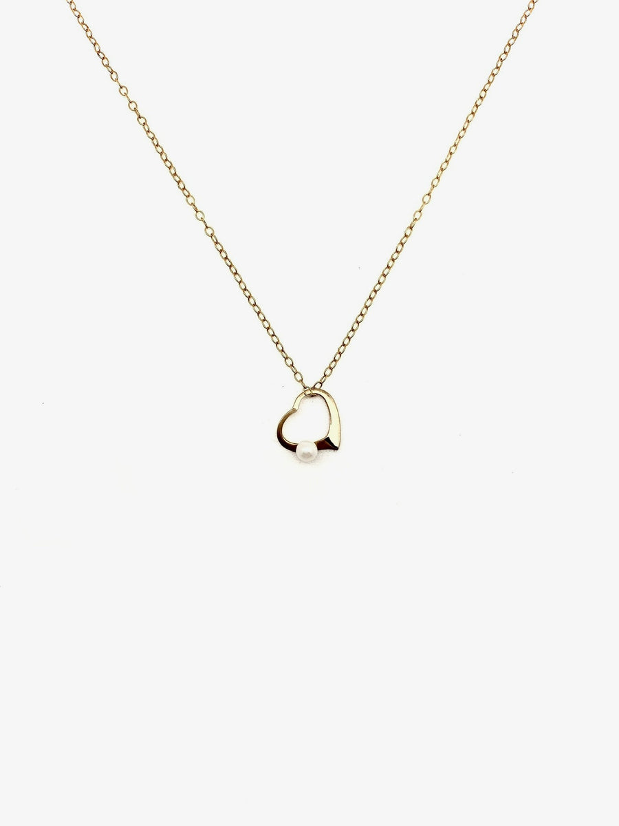 Always Pearl Heart Necklace - Stone Cooper