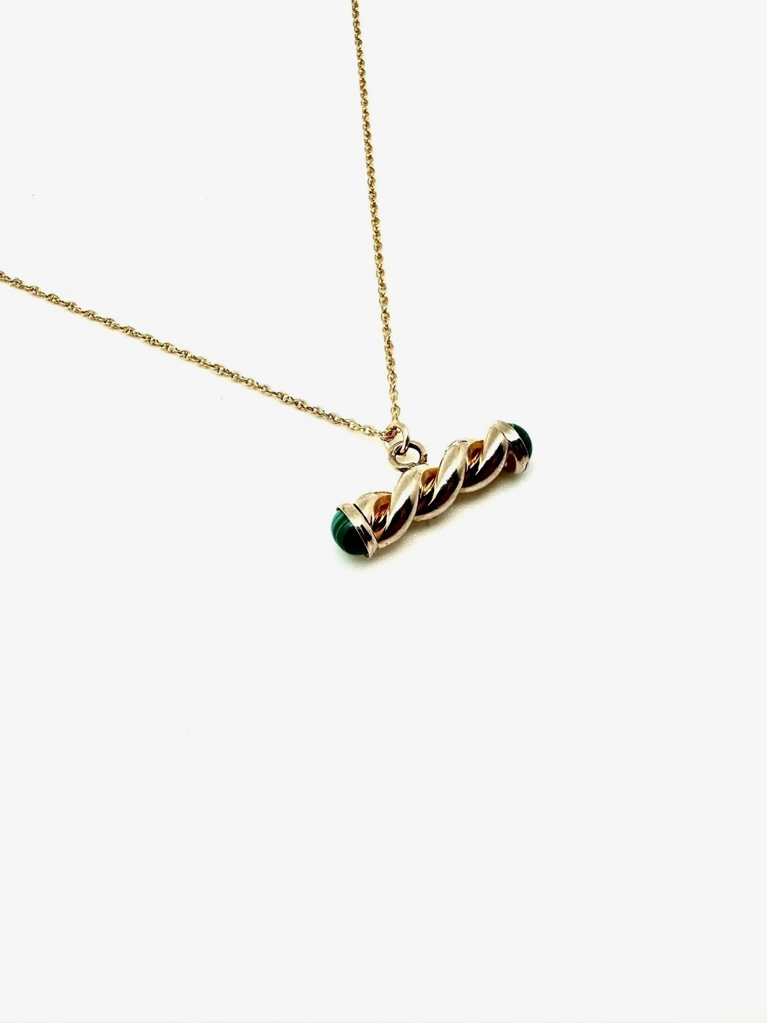 Wallace Malachite T-Bar Necklace - Stone Cooper