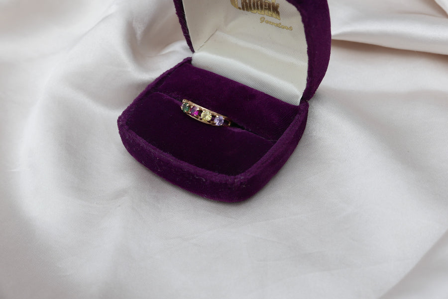 Vintage Rainbow Mother's Ring 10K (7) - Stone Cooper