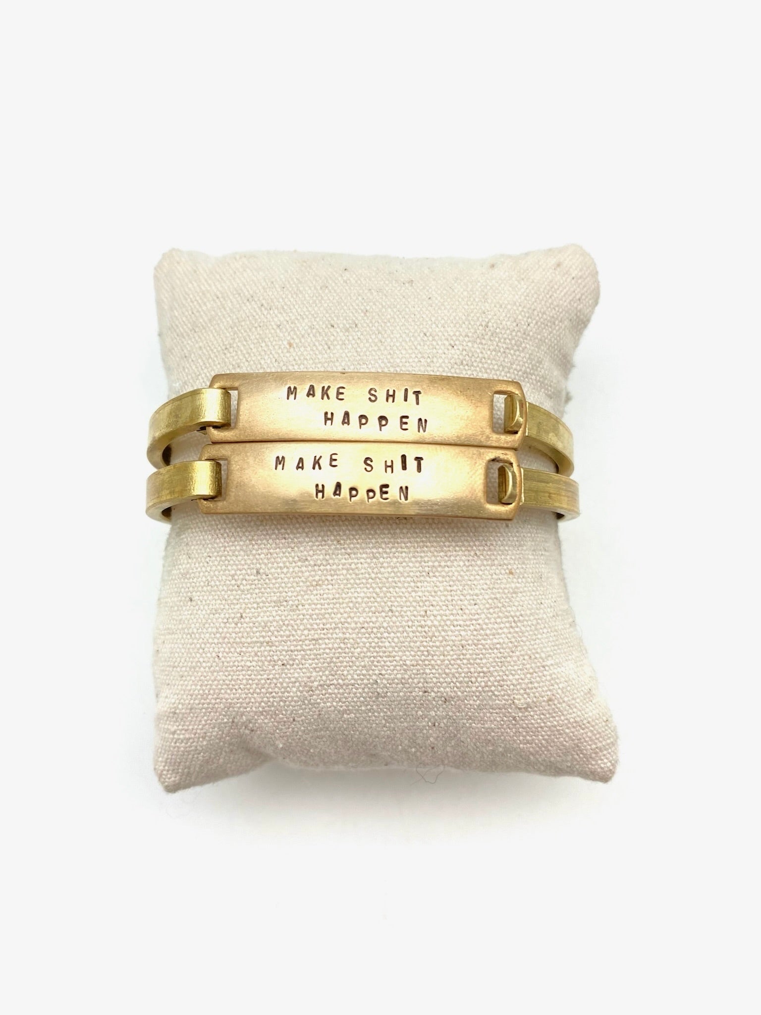 Custom Brass Clip-Cuff - Stone Cooper