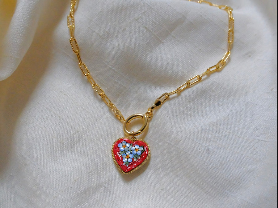 Gold Filled Chain Charm Holder - Stone Cooper