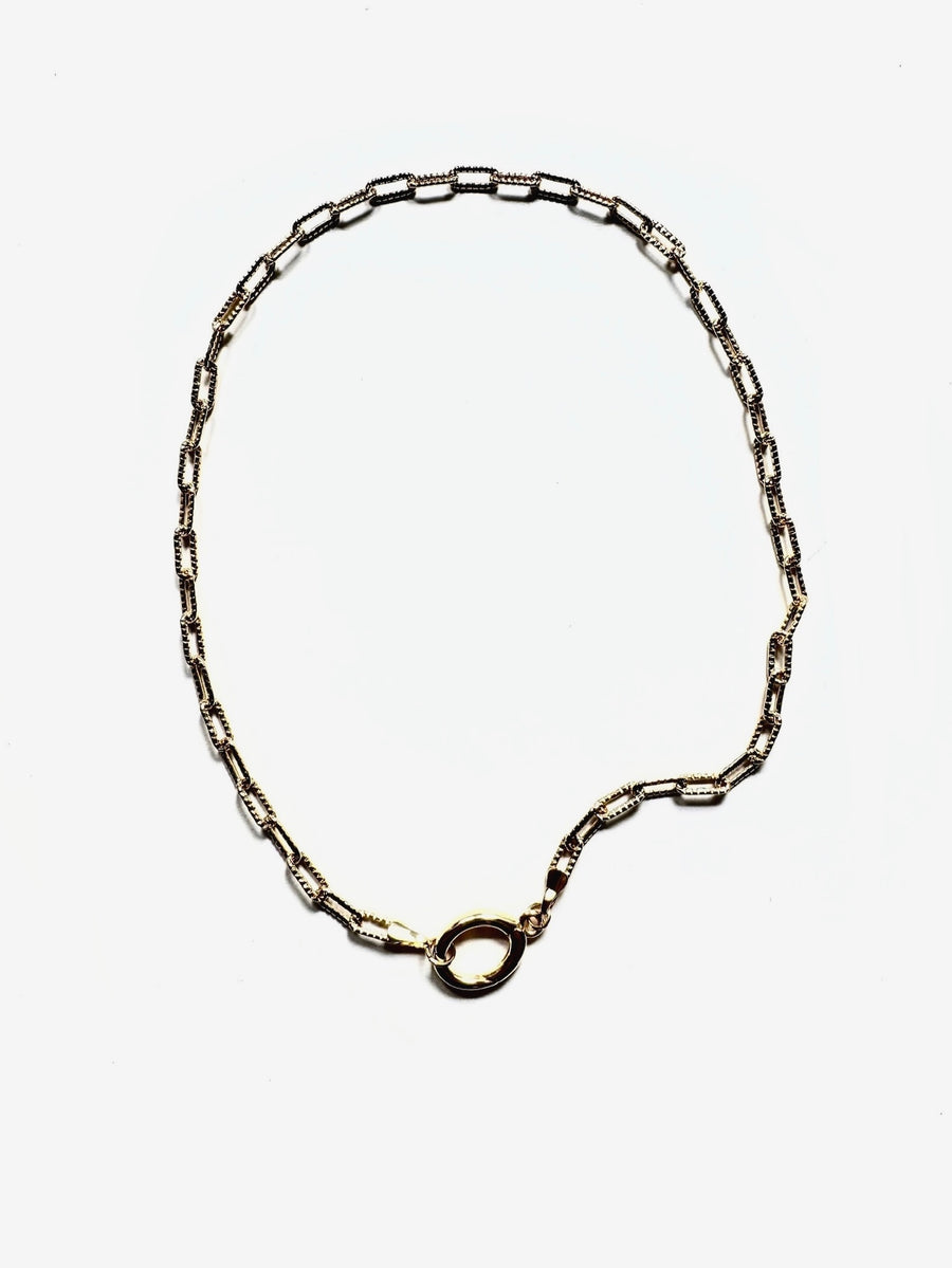Gold Filled Chain Charm Holder - Stone Cooper