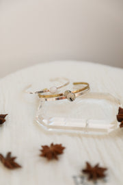 Tourmalated Quartz Everyday Cuff - Stone Cooper