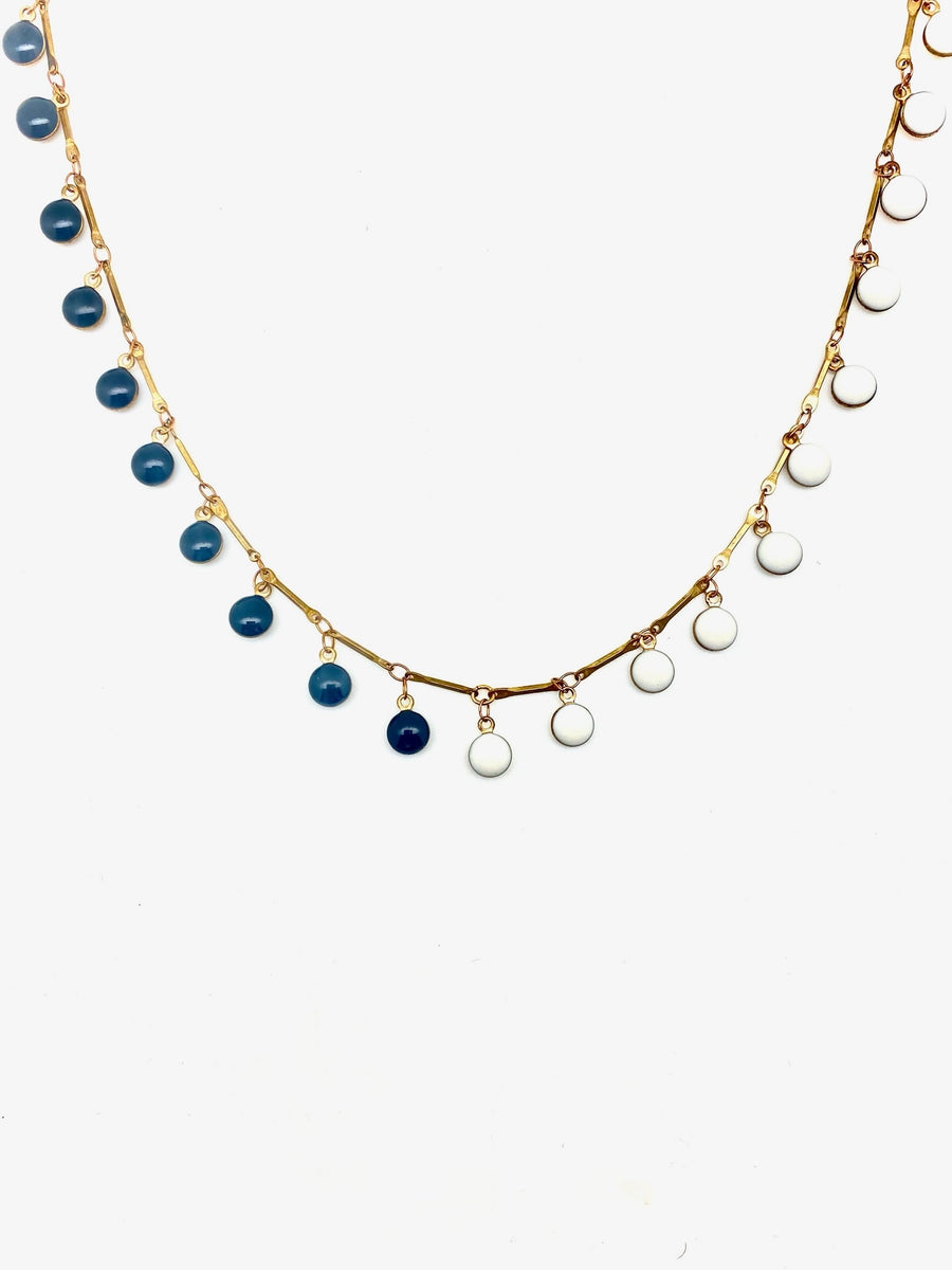 Black & White Cookie Fringe Choker - Stone Cooper