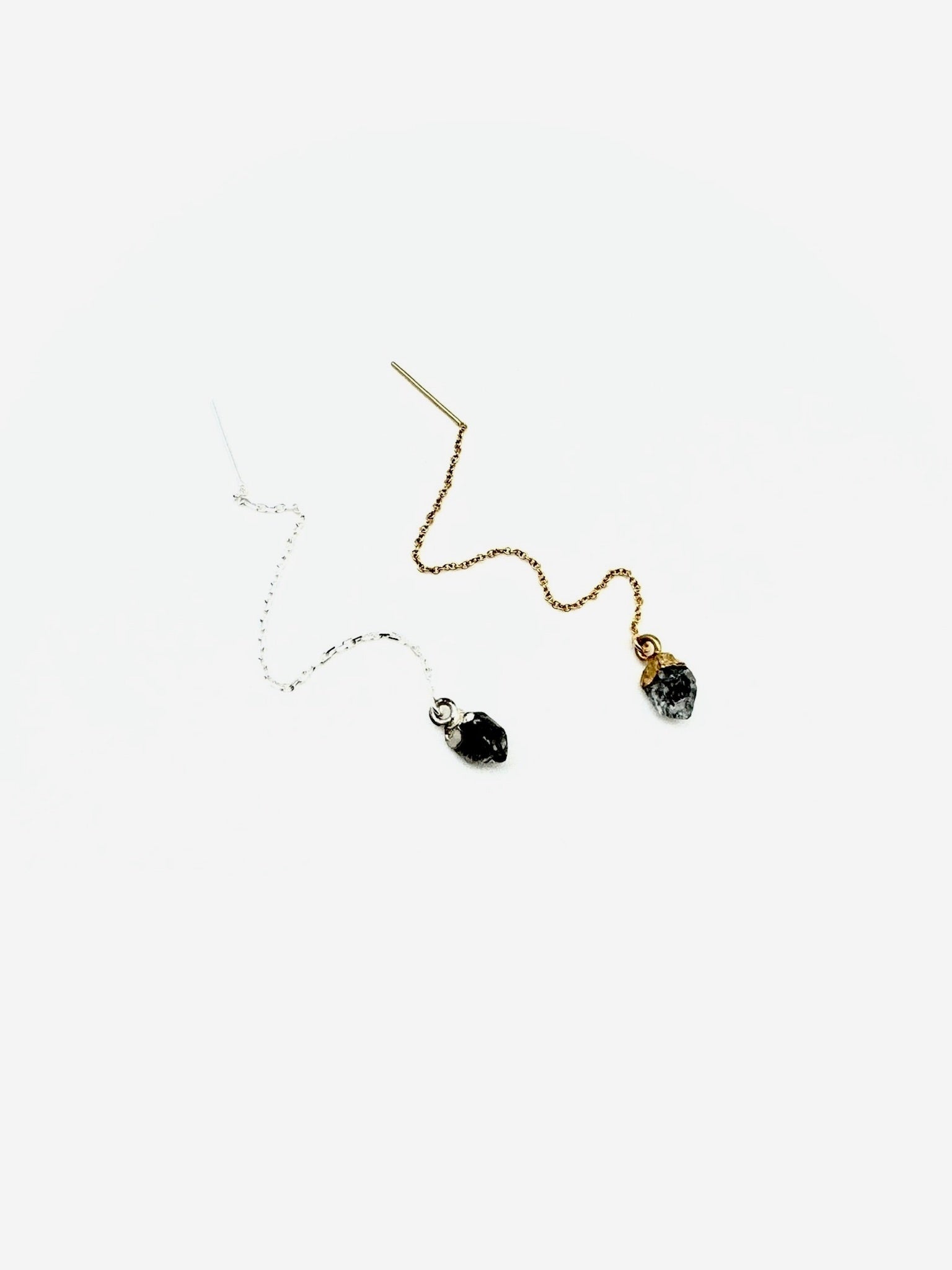 Herkimer Diamond Ear Threader - Stone Cooper