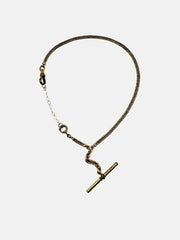 Mae Antique T-Bar Watch Chain Necklace - Stone Cooper
