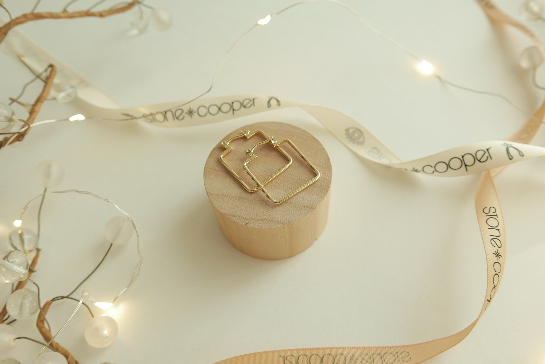 Classic Square Hoops - Stone Cooper