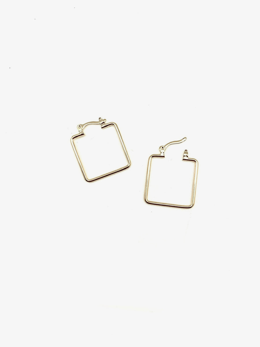 Classic Square Hoops - Stone Cooper