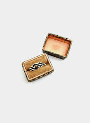 Estate Floating Sapphire Twist Ring 14K (7) - Stone Cooper