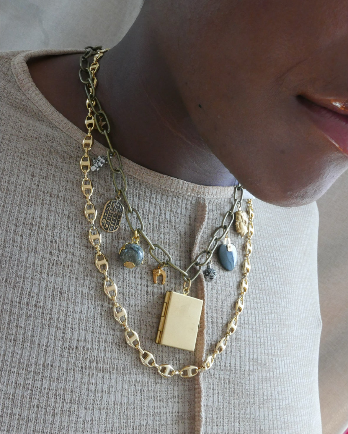 Treasure Trove Charm Necklace - Stone Cooper