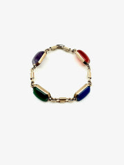 Vivian Vintage Gold Filled Gemstone Bracelet - Stone Cooper