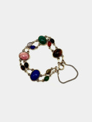 Darlene Double Strand Vintage Scarab Bracelet - Stone Cooper