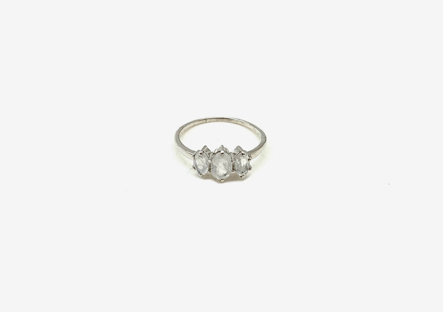 Rainbow Moonstone Tiara Ring - Stone Cooper