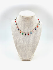 Enameled Fringe Choker - Stone Cooper