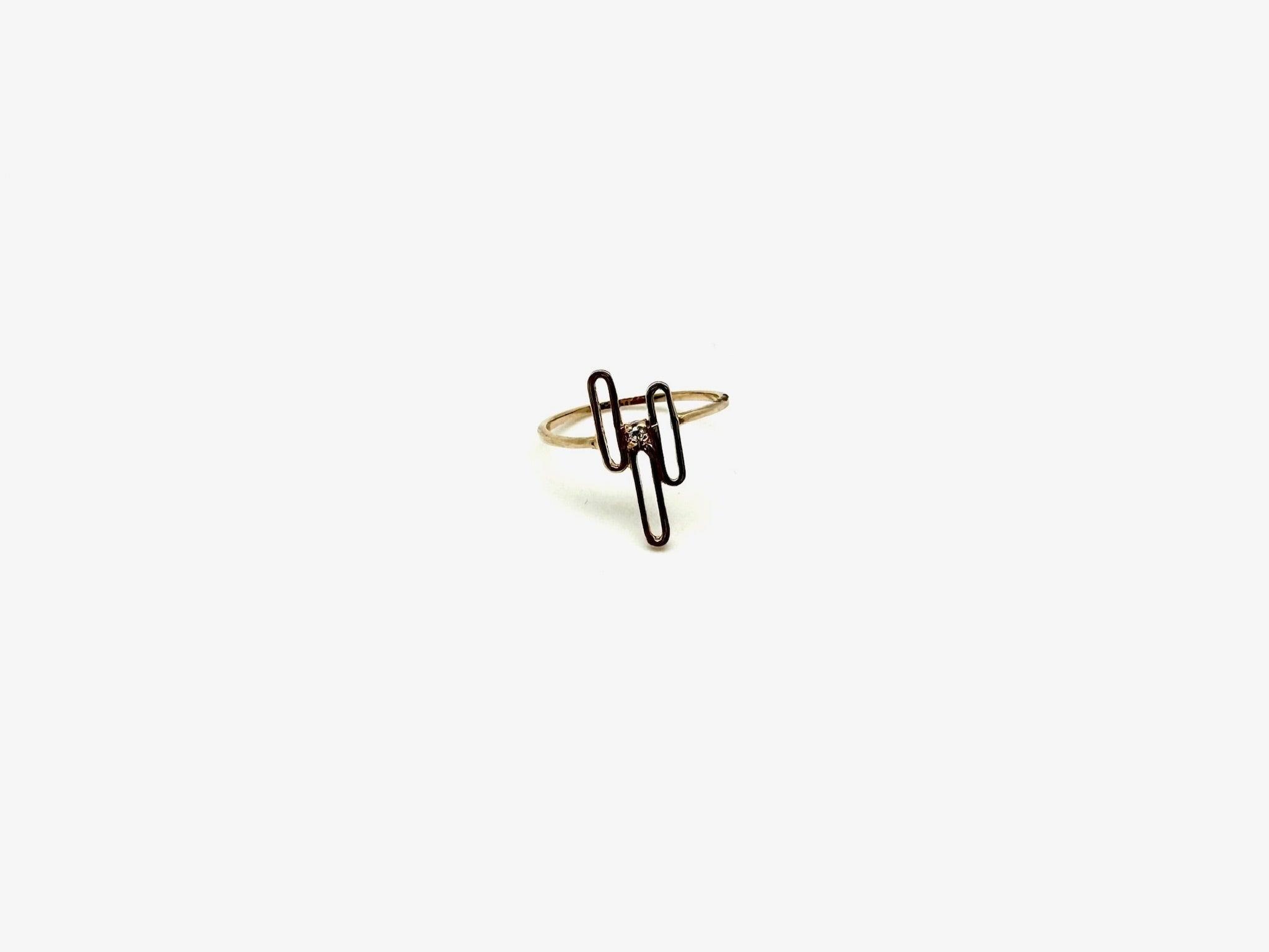 Retro Diamond Cactus 14K  Ring (7) - Stone Cooper