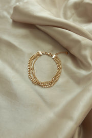 Gold Filled 3-Strand Olivia Bracelet - Stone Cooper