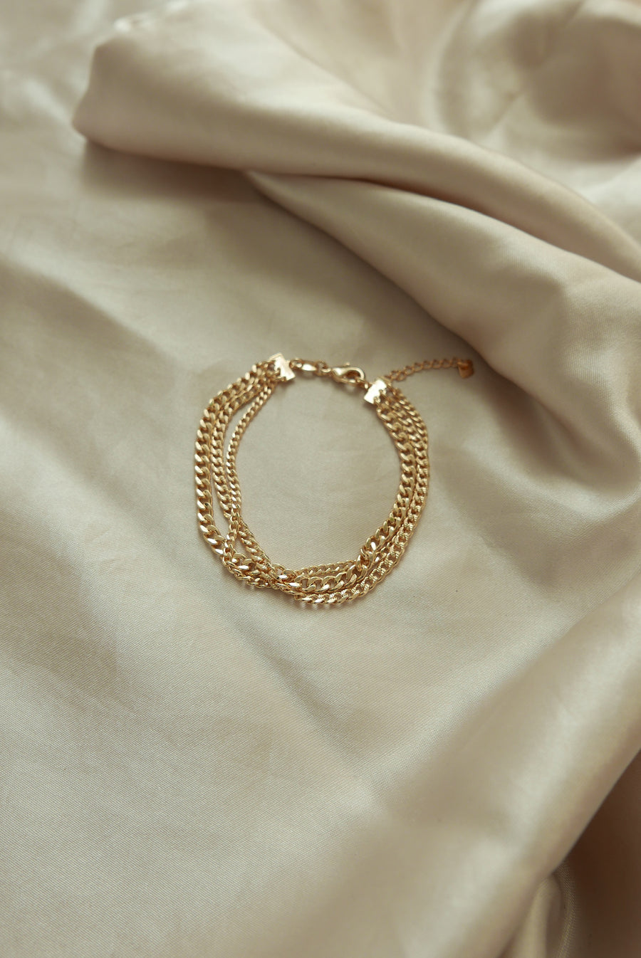 Gold Filled 3-Strand Olivia Bracelet - Stone Cooper