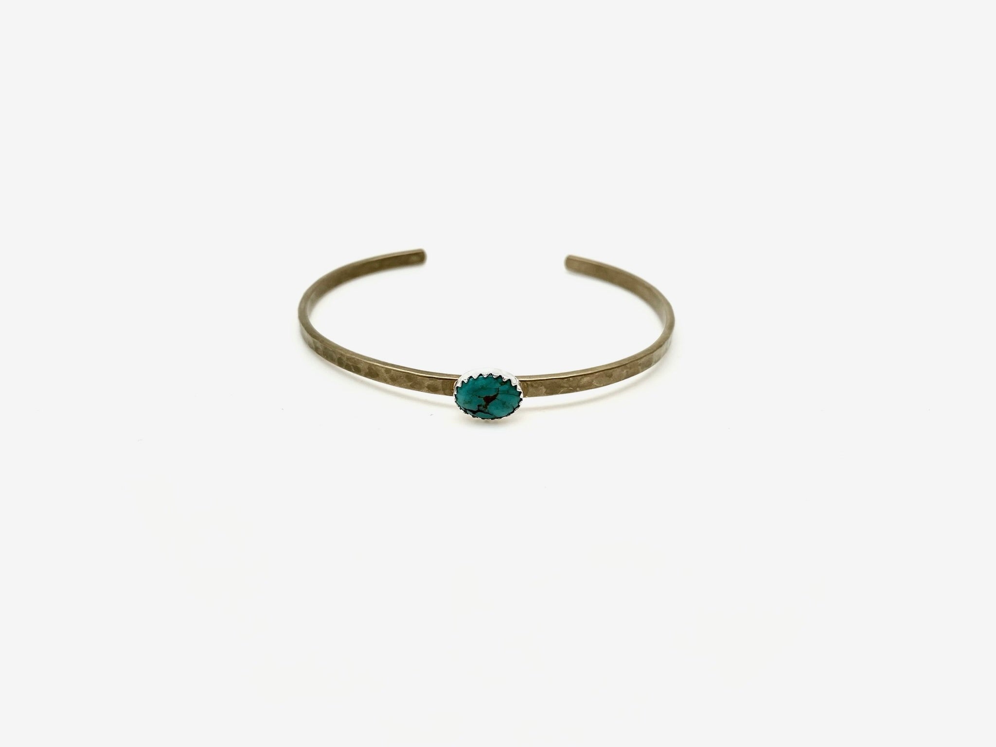Turquoise Everyday Brass Cuff - Stone Cooper