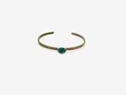 Turquoise Everyday Brass Cuff - Stone Cooper