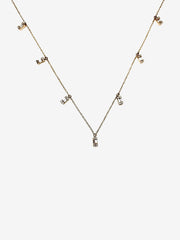 Diamond Baguette Fringe Necklace (14K) - Stone Cooper