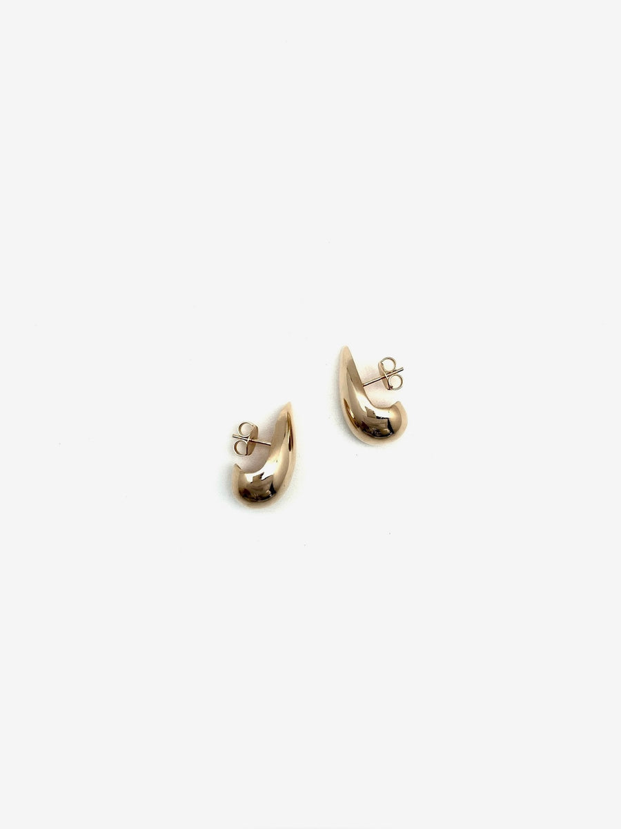 Gold Fluid Earrings - Stone Cooper