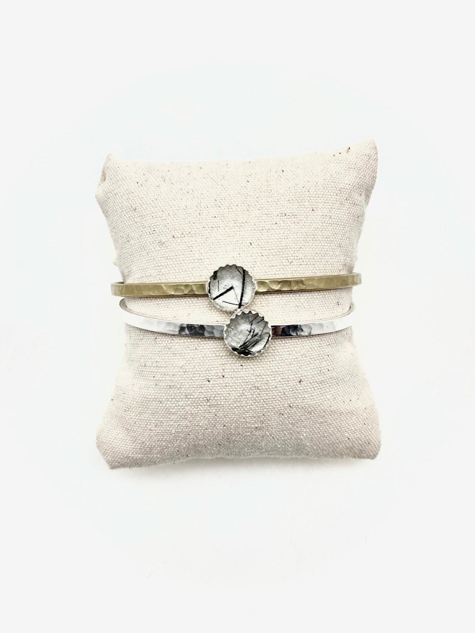 Tourmalated Quartz Everyday Cuff - Stone Cooper