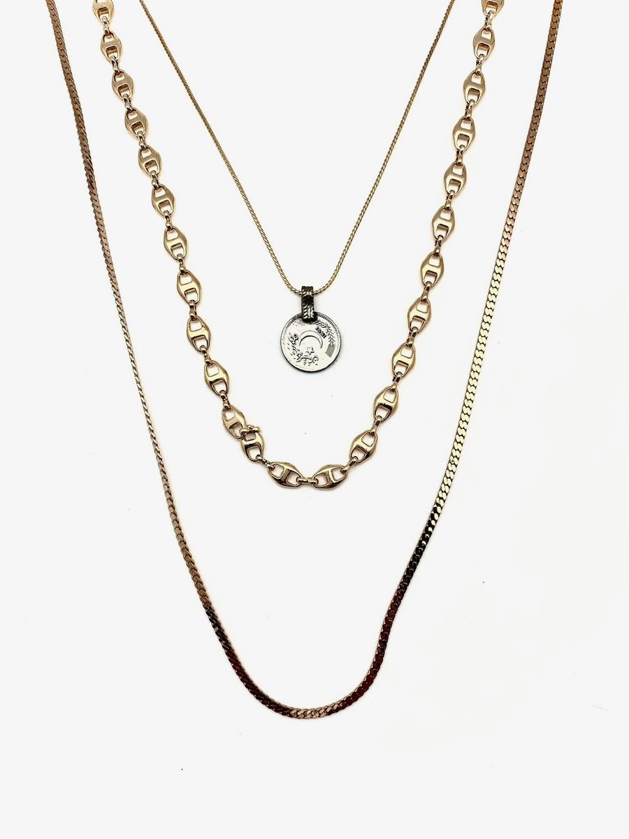 Gold Layers Essential Necklace Set - Stone Cooper