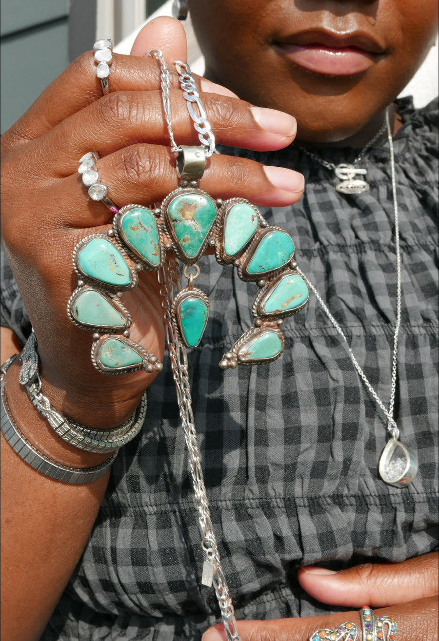 Turquoise Squash Blossom - Stone Cooper