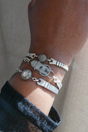 Ellie Pavé Diamond Watch Band Bracelet (Silver) - Stone Cooper