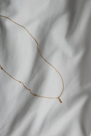 Cleo Diamond Asymmetrical Necklace (14K) - Stone Cooper