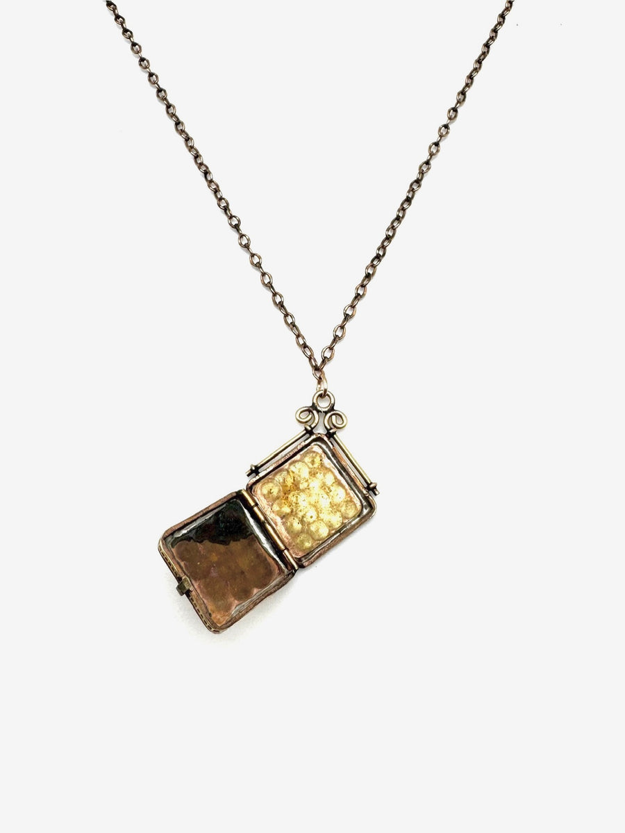 Victorian Square Locket - Stone Cooper