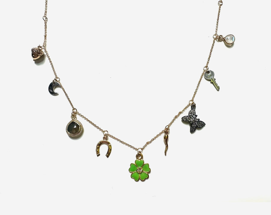 Diamond Lucky Charms Necklace - Stone Cooper