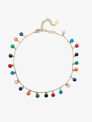 Enameled Fringe Choker - Stone Cooper