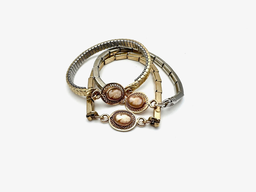 Cameo Vintage Watch-Band Bracelets - Stone Cooper
