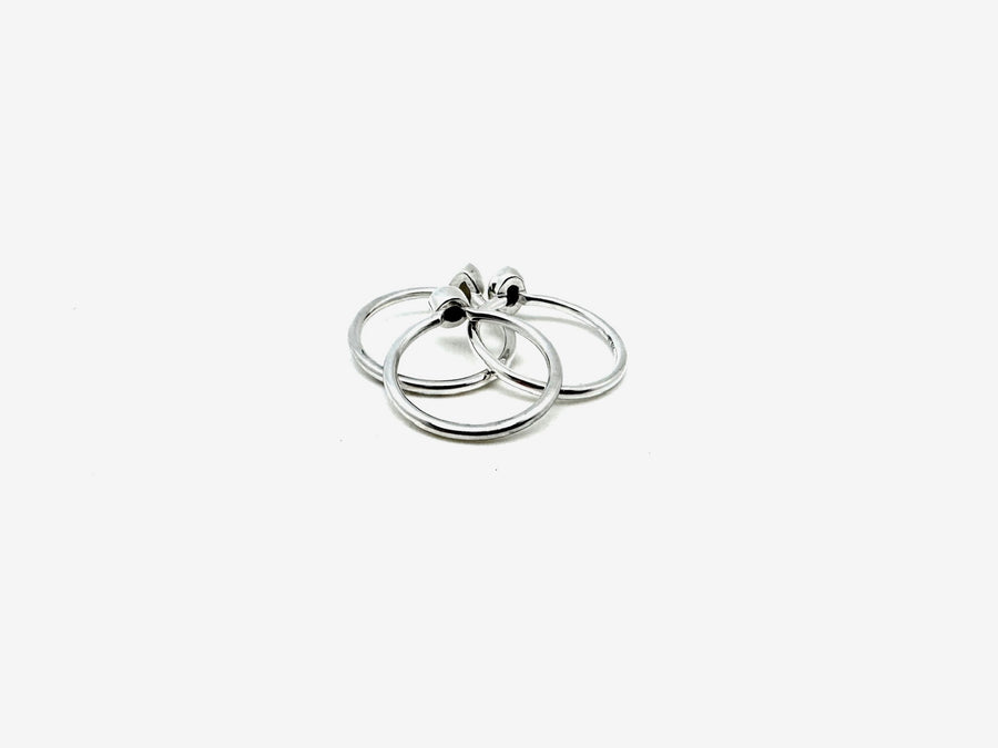 Pearl Sterling Stacker Ring - Stone Cooper
