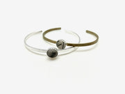 Tourmalated Quartz Everyday Cuff - Stone Cooper