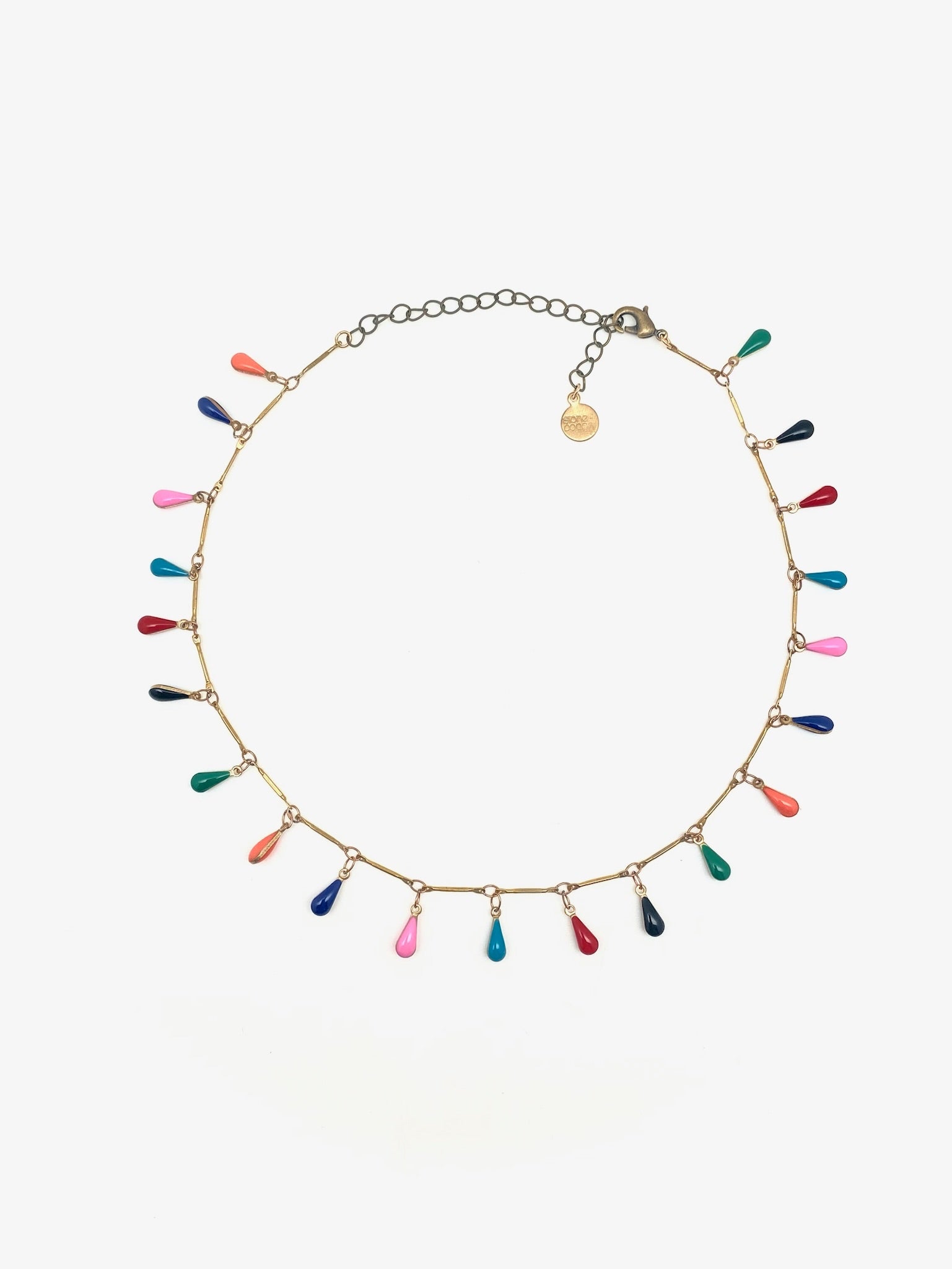 Brit Rainbow Fringe Choker - Stone Cooper