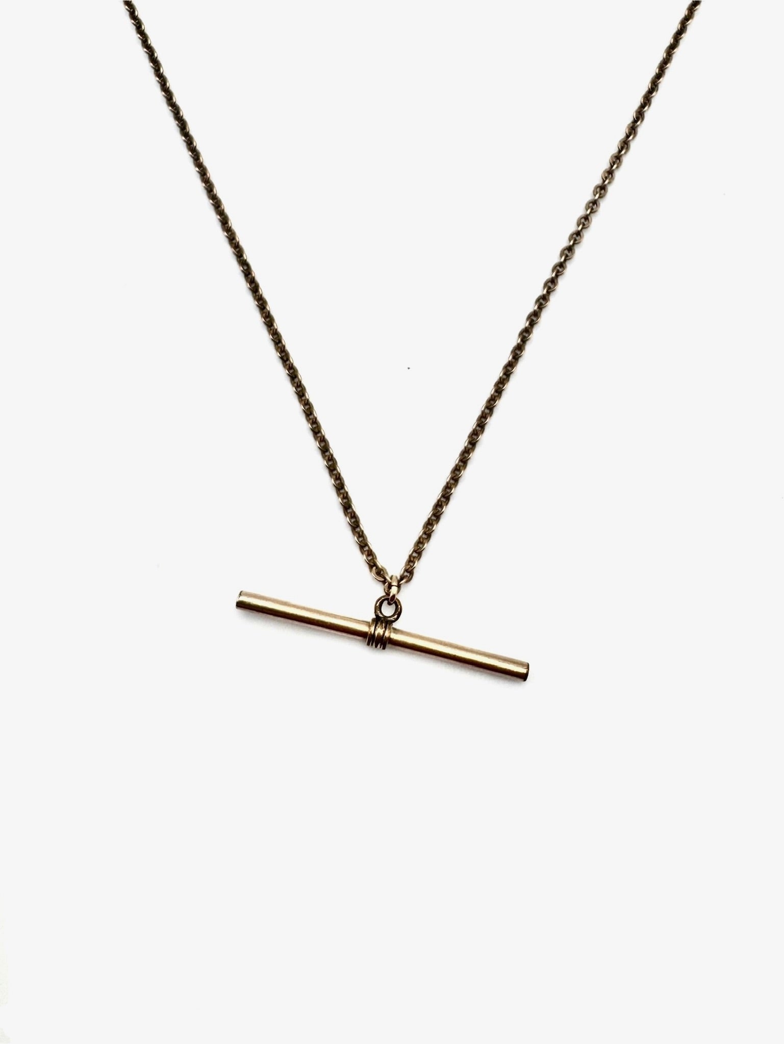 Sal Gold Filled T-Bar Necklace - Stone Cooper