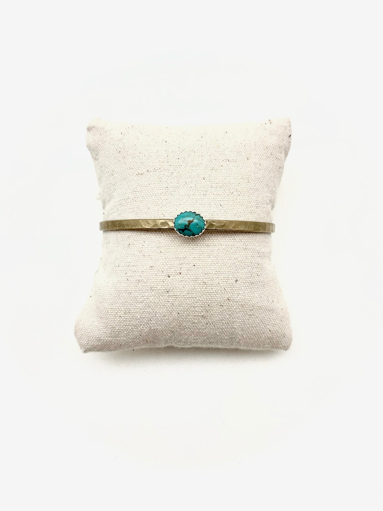 Turquoise Everyday Brass Cuff - Stone Cooper