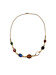 Estel Egyptian Revival 7 Stone Scarab Necklace - Stone Cooper